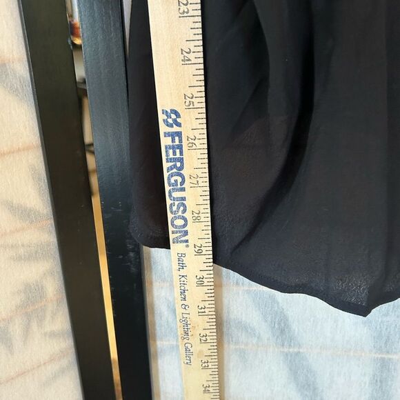 NEW MITTOSHOP Satin look Basic Instinct Black Lace Trim Cami Tank 1X - Picture 10 of 11